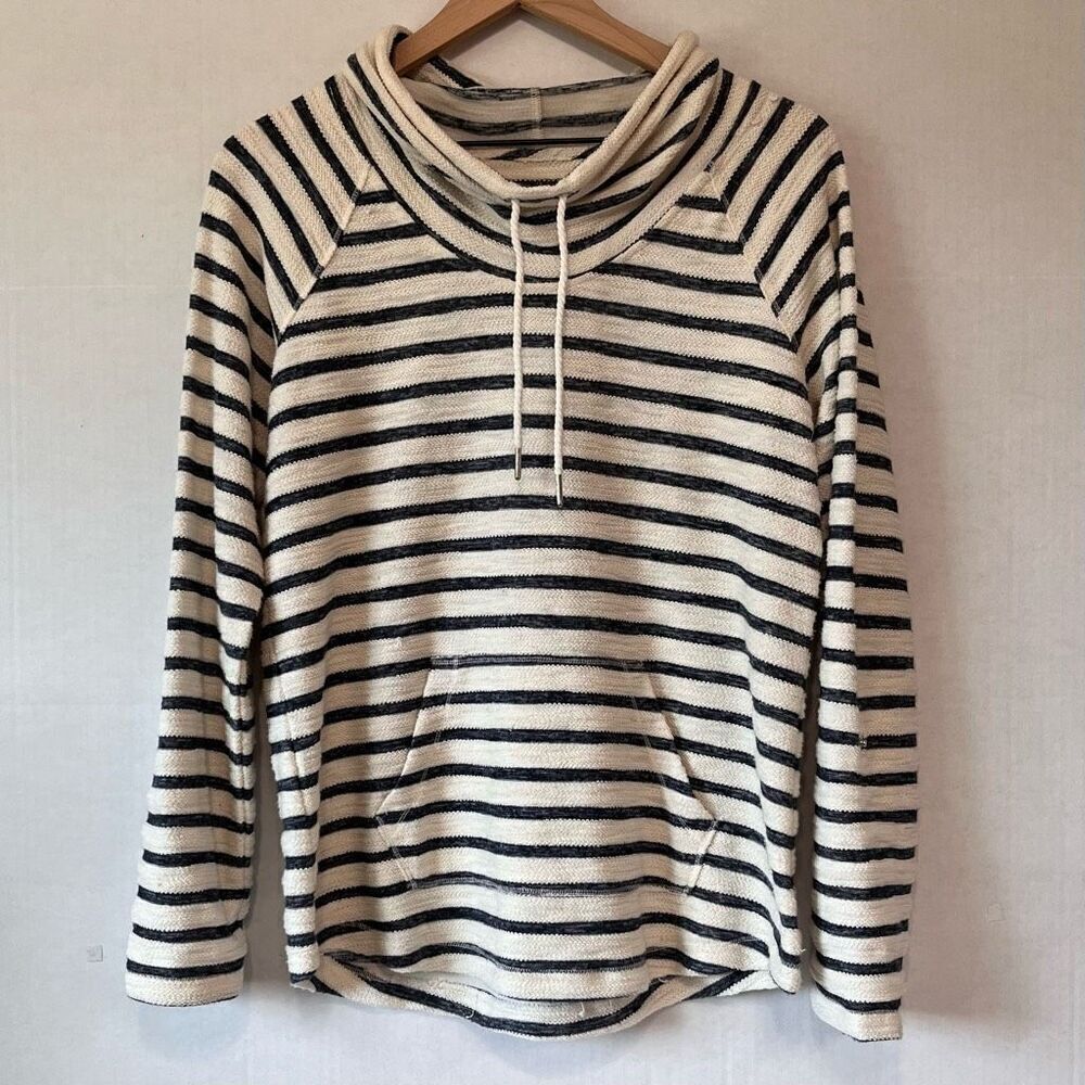 Style & Co Sport Blue And White Striped Top   Sz S